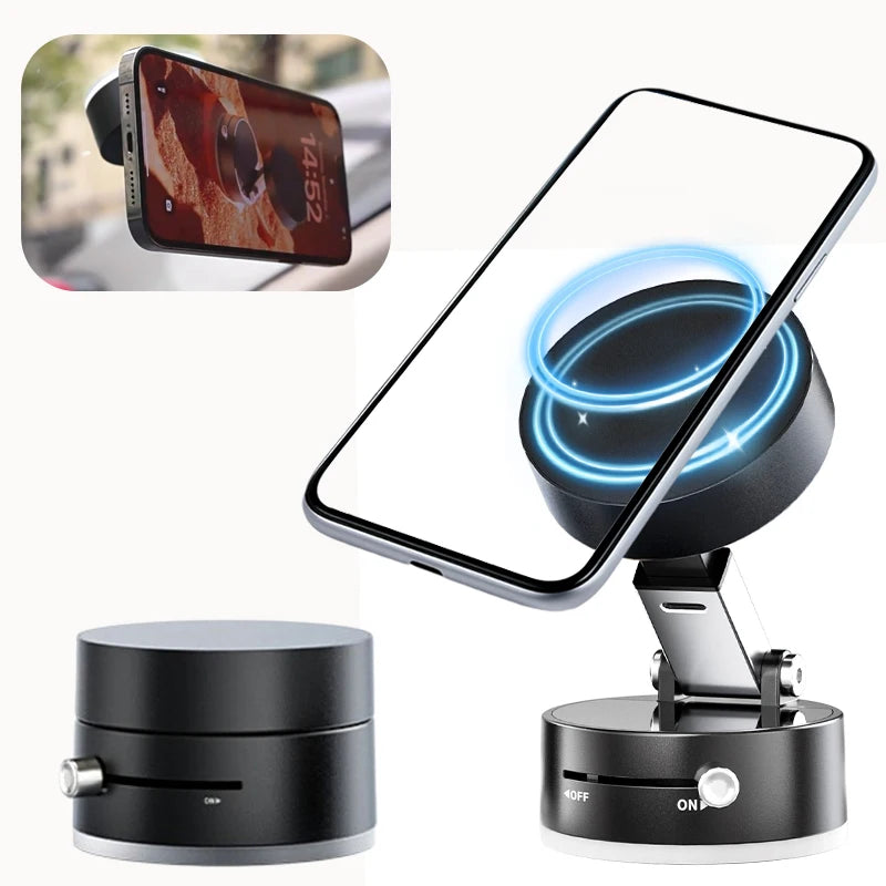 Double-Sided Suction Cup Bracket for Car Mount Mobile Phone Holder Magnetic Vacuum Adsorption Ultra Stable Suction Cup Bracket